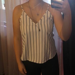 Vertical striped tank top